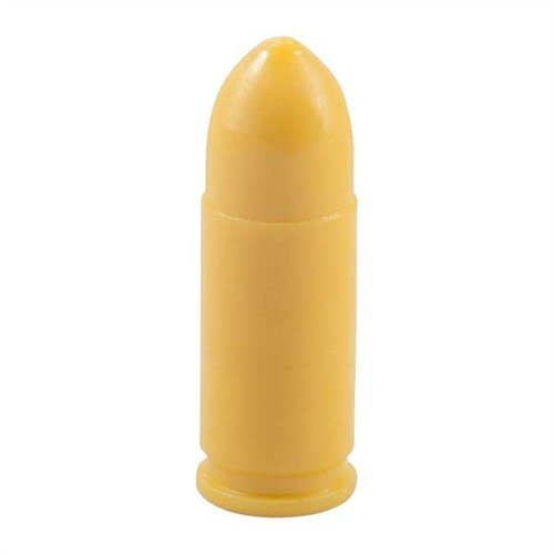 Los SAF-T-TRAINERS son rondas de entrenamiento de plástico amarillo que evitan confusiones con municiones reales, ideales para ejercicios de acción inmediata.