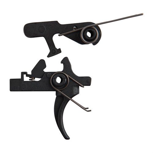 Mejora tu precisión con el gatillo AR-15 National Match de 2 etapas, que ofrece un tirón suave de 4½ a 5 lb y se adapta a receptores AR-15 con pines de .156".