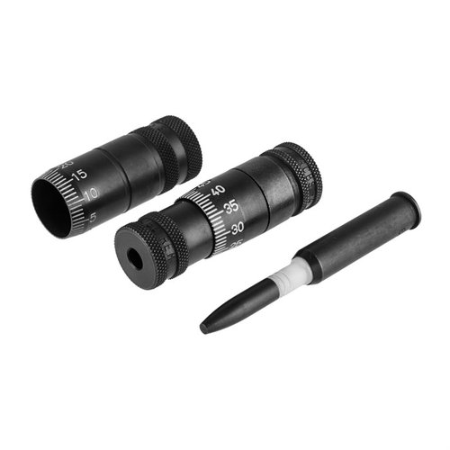 Con el PRECISION MIC de RCBS, podrás ajustar tus dies de tamaño de forma precisa, midiendo el retroceso del hombro y configurando la profundidad de asiento.