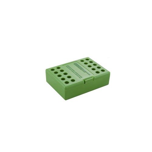 La caja de plástico para dies Redding es ideal para mantener tus herramientas organizadas y protegidas, perfecta para recarga y fácil de transportar.