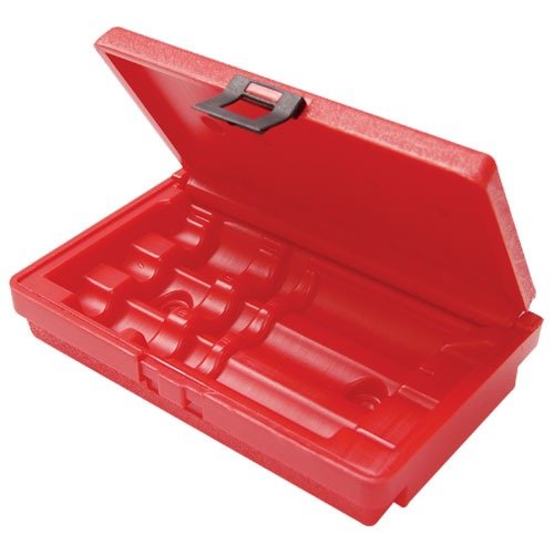 La DIE BOX de FORSTER es perfecta para tus dies, incluso los Ultra Mag, sin necesidad de desarmarlos. ¡Organiza y protege tus herramientas de recarga!