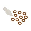 Reemplaza fácilmente los O-rings de tus guías de tiro Sinclair con este kit de 5 unidades, que incluye la herramienta de instalación para mayor comodidad.