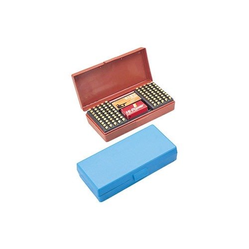 La caja de municiones MTM SB-200 es perfecta para competidores y cazadores, con capacidad para 100 cartuchos y espacio para 2 cajas de 50, ahora también para 17 HMR.