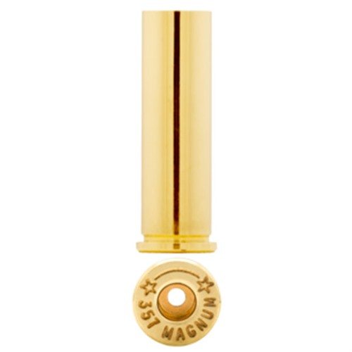 Comienza tus disparos con la calidad de Starline Brass, ideal para tiradores de pistola, con 100 unidades de latas 357 MAGNUM en cada bolsa.