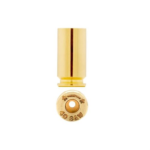 La munición 40 S&W BRASS de STARLINE es ideal para tiradores serios, ofreciendo calidad superior en cada cartucho, empaquetada en bolsas de 100.