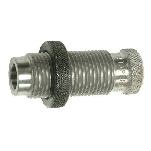 Los dies de taper crimp de Redding son ideales para cartuchos de pistola que requieren headspace en la boca del casquillo, asegurando una crimpadura uniforme y precisa.