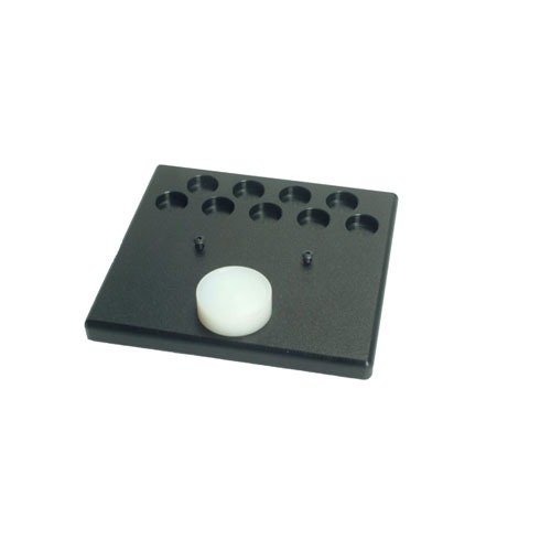 La plataforma SINCLAIR es perfecta para el trimmer L.E. Wilson, con espacio para 9 holders y un bloque de golpeo, ideal para trabajar en tu banco.