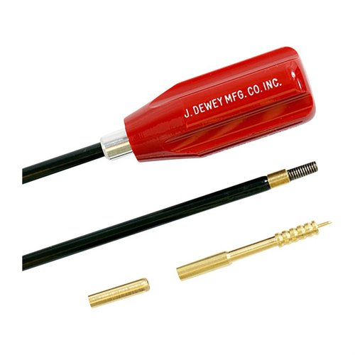 Las varillas de limpieza Dewey son ideales para tiradores competitivos, con un recubrimiento resistente y adaptadores incluidos para una limpieza efectiva.