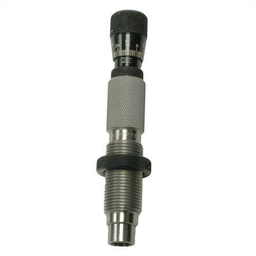 El die seater Competition de Redding para 9mm Luger ofrece alineación precisa, ajuste micrométrico y es compatible con prensas progresivas, ideal para recarga.