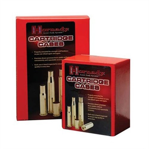Los casquillos de latón Hornady 9.3X74R garantizan tolerancias precisas, uniformidad en la concentricidad y peso constante para una precisión óptima en el tiro.