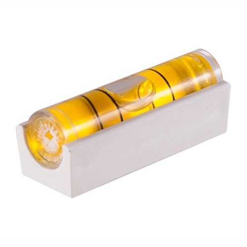Este nivel tubular compacto de 1" x 3/8" es ideal para pegar en tu reposapulgares, con un vial amarillo de alta visibilidad que elimina el efecto de cant.