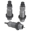 El set de 3 dies de RCBS para 357 MAG/38 SPECIAL incluye un die de tamaño de carburo sin necesidad de lubricación, un expander y un die de asiento con crimpado.