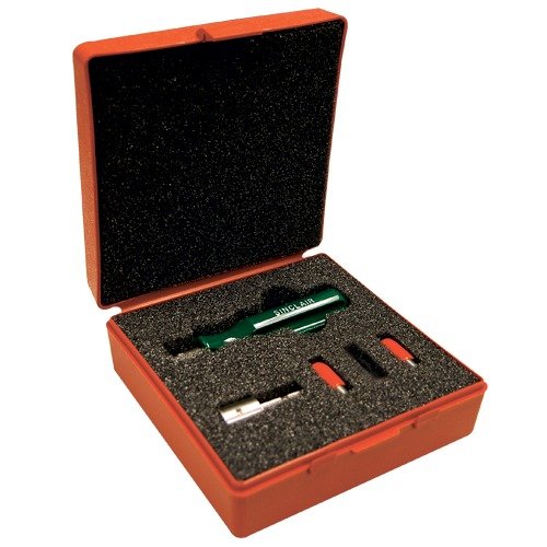 El kit Sinclair Deluxe Uniformer permite uniformar los pockets de los cartuchos con precisión, mejorando la ignición del fulminante y asegurando un rendimiento óptimo.