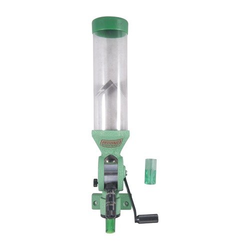 La medida de pólvora LR-1000 de Redding tiene una cámara extra grande que permite cargas consistentes de hasta 140 granos, ideal para cartuchos de largo alcance.