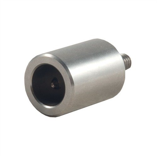 Este adaptador de acero te permite usar los Sinclair Primer Pocket Uniformers en tu centro de preparación de casos Lyman, Hornady o RCBS, aumentando la eficiencia.