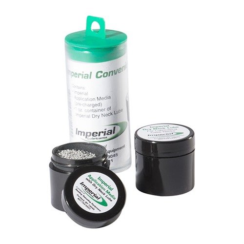 El Imperial Convenience Pak de Redding te ofrece una forma práctica de adquirir Imperial Application Media y un extra de Imperial Dry Neck Lube para recargar.