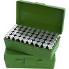 Las cajas de munición FLIP TOP PISTOL AMMO BOX de MTM son ideales para tus recargas, resistentes, apilables y con garantía de 25 años. ¡Perfectas para el campo de tiro!