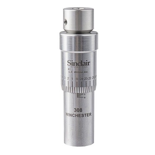 Descubre el MICRO-ADJUST BULLET SEATER de Sinclair, con ajustes de profundidad de .0005" y construcción en acero inoxidable para una precisión insuperable.