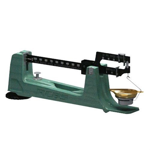 La balanza mecánica M1000 de RCBS ofrece capacidad de 1,000 grains y precisión de +/- 0.1 grains, con funcionamiento ambidiestro y pan metálico a prueba de derrames.