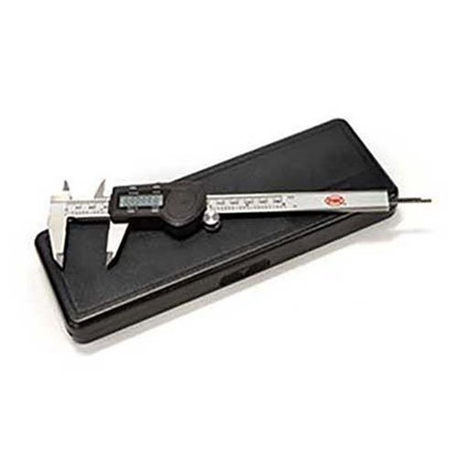 Los calibradores digitales MEC Reloading ofrecen precisión extrema para medir cartuchos, con un rango de 0-6" y 0-150mm, ¡perfectos para tus necesidades de recarga!