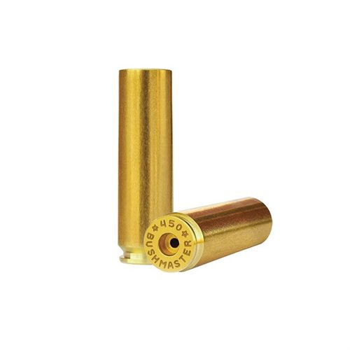 .450 Bushmaster brass de Starline es ideal para recargas, disponible en bolsas de 100, perfecto para cacería con su gran calibre y precisión garantizada.