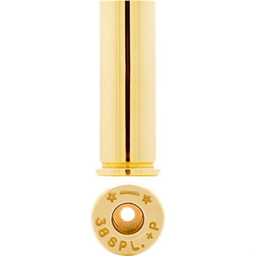 Las balas 38 Special +P de Starline son de alta calidad, diseñadas para soportar presiones +P, perfectas para una carga confiable y duradera en tus tiros.