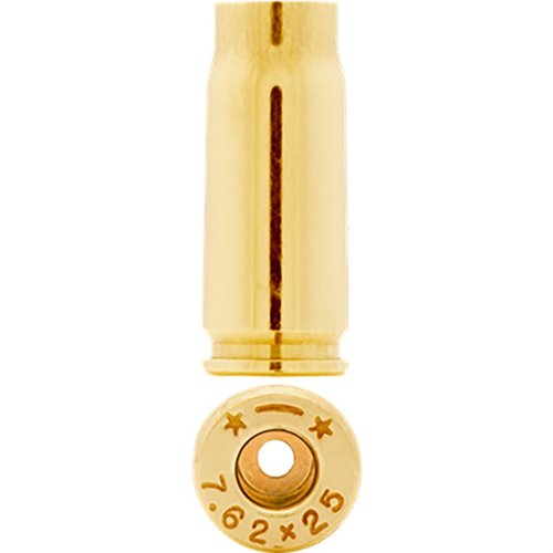 La funda 7.62X25 Tokarev de STARLINE es de alta calidad, recomendada para balas de .308" y fabricada con más de 40 años de experiencia en Sedalia, MO.