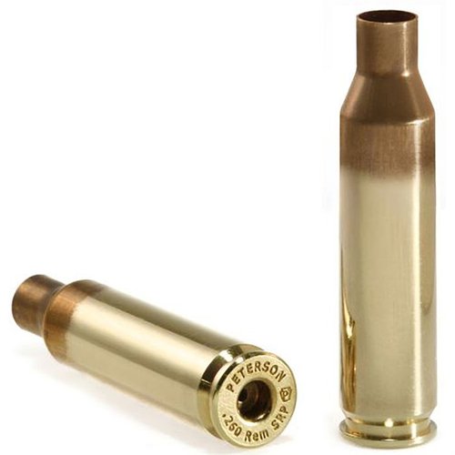 .260 Remington Brass de Peterson Cartridge ofrece casquillos precisos y consistentes, disponibles con bolsillo para pequeño o grande, ideal para mejor ignición.