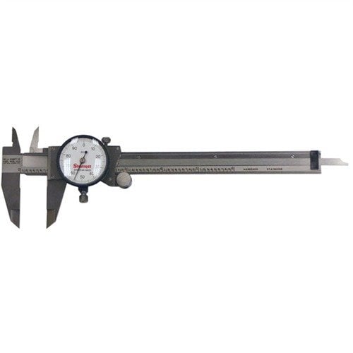 El calibrador de dial Starrett 120 es preciso, fácil de usar y fabricado en EE. UU., ideal para mecánicos y herramientas con su rango de 0-6".