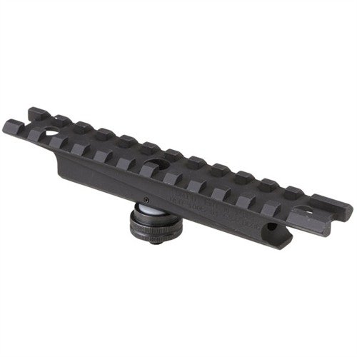 El montaje de visor AR-15/M16/M4 es ligero, permite el uso de miras de hierro y se desmonta rápidamente sin perder la configuración, ideal para ópticas tácticas.