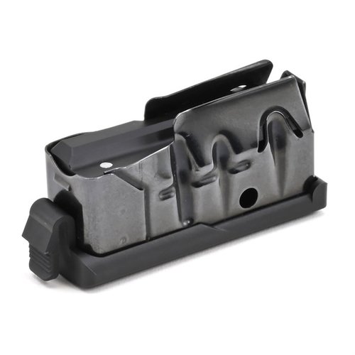 Consigue un cargador de repuesto para tu rifle Savage Axis/Edge, compatible con múltiples calibres y con un diseño de acero duradero y base de polímero.