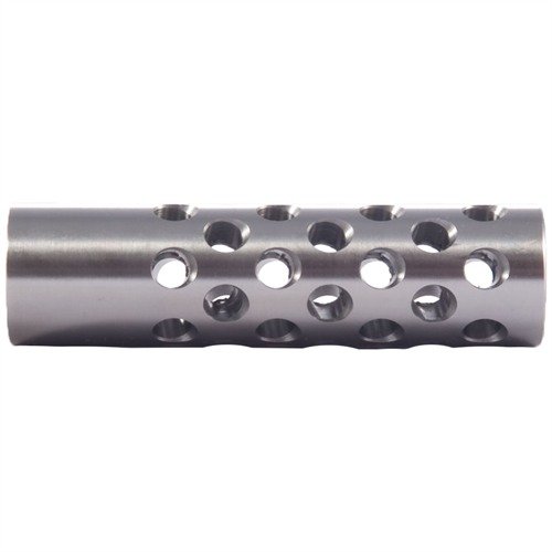 El freno de boca #2 de 22 calibres reduce el retroceso y la elevación del cañón, con 42 puertos para un control óptimo. Requiere algo de trabajo de armero.