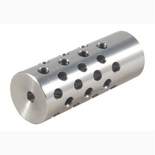 El freno de boca #4 de 22 calibres reduce el retroceso y la elevación del cañón con 42 puertos, ideal para un control óptimo del disparo.