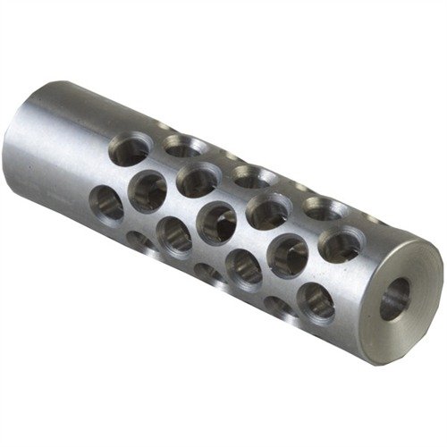 El freno de boca #2 de 22 calibres reduce el retroceso y la elevación del cañón con 42 puertos para un control óptimo, ideal para tus necesidades de armería.