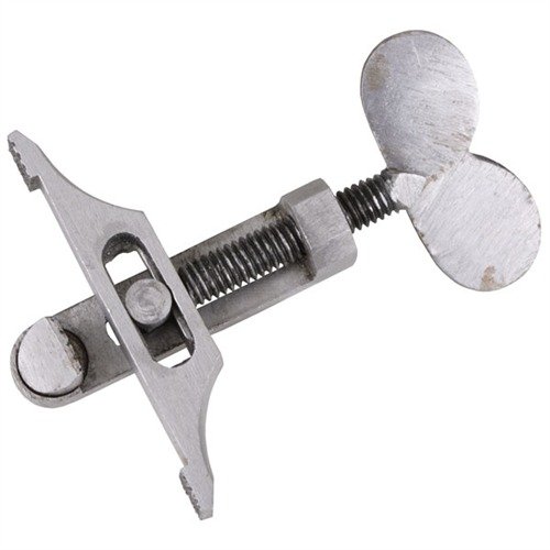 El MAINSPRING VISE de TRACK OF THE WOLF facilita la compresión de resortes "V" con sus mandíbulas ajustables y un diseño ergonómico que evita herramientas improvisadas.