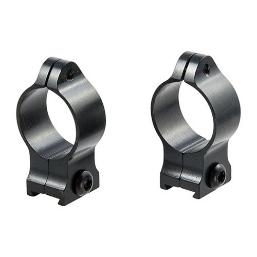 Los anillos de mira fijos Talley de 1" en azul satinado ofrecen un montaje seguro con tornillos Torx® de perfil bajo, ideales para un montaje permanente.