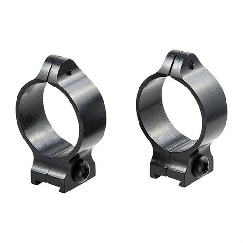 Las anillas fijas Talley de 30mm en azul satinado ofrecen un montaje seguro con tornillos Torx® de perfil bajo, ideales para un montaje permanente.