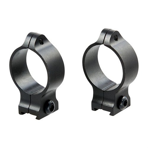 Los anillos fijos Talley de 30mm en acabado azul satinado ofrecen un montaje seguro con tornillos Torx® de perfil bajo, ideales para un uso permanente.