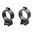 TALLEY 30MM HIGH SATIN BLUE RINGS