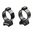 TALLEY 30MM HIGH MATTE BLUE RINGS