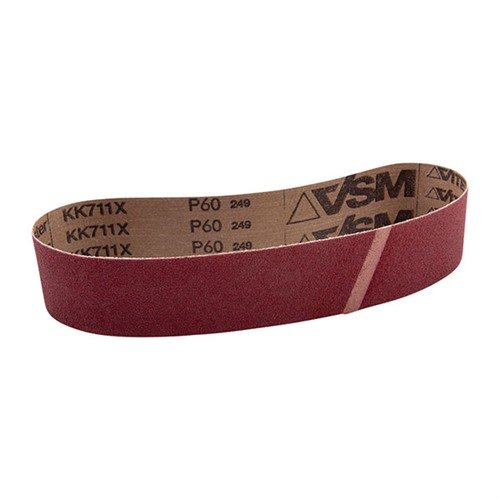 Cintas de lija VSM de 60 grit, ideales para tambores de lija Raytech, ofrecen una durabilidad excepcional gracias al proceso de 'Compact Grain'. ¡Perfectas para acabados finos!