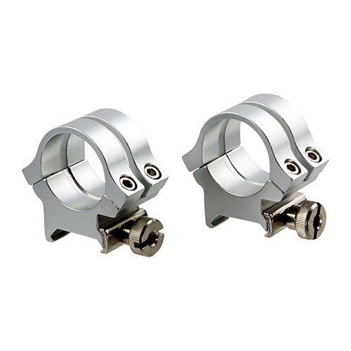 Los QUAD LOCK RINGS de WEAVER ofrecen el doble de potencia de sujeción con sus dos tapas por base, asegurando una presión uniforme y evitando la rotación del visor.