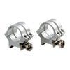 Los QUAD LOCK RINGS de WEAVER ofrecen el doble de potencia de sujeción con sus dos tapas por base, asegurando una presión uniforme y evitando la rotación del visor.