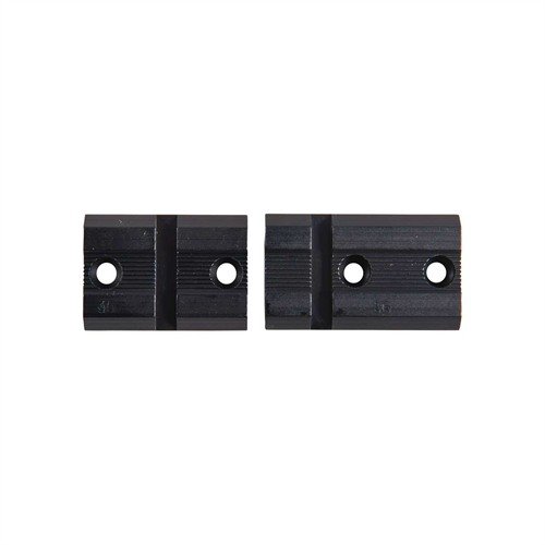 Las bases de aluminio ligeras de WEAVER se adaptan a rifles, escopetas y pistolas de largo alcance, ideales para mejorar tu precisión en el tiro.
