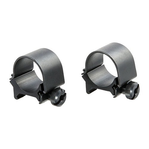 Los TOP MOUNT RINGS de WEAVER son ligeros y duraderos, ideales para tus visores con acabados en azul mate o acero inoxidable, ¡perfectos para cualquier aventura!