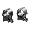 Los TOP MOUNT RINGS de WEAVER en acabado Satin Blue ofrecen alturas versátiles para tus visores, combinando durabilidad con un diseño atractivo.