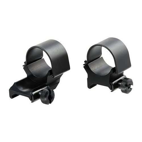 Los anillos de extensión Top Mount de 1" en acabado azul mate permiten ajustar el eye relief 3/4" hacia adelante o hacia atrás, mejorando tu precisión.