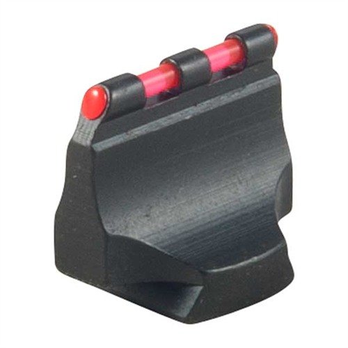 Las miras frontales RIFLE FIBER OPTIC 570W son fáciles de instalar, recogen luz ambiental y ofrecen una visibilidad superior con perlas rojas brillantes.