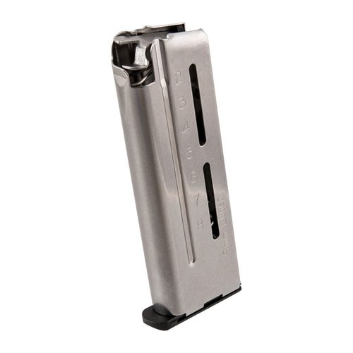 Disfruta de una alimentación suave y confiable con el cargador 1911 Compact Elite de Wilson Combat, diseñado para máxima durabilidad y rendimiento.