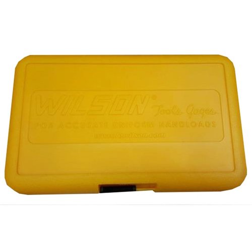 Mantén tus dies organizados con la caja de almacenamiento de L.E. Wilson, que sostiene 2 reloading dies y un case gauge, perfecta para un reloading eficiente.